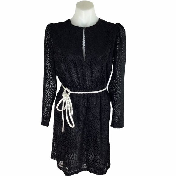 Robert Rodriguez Pauline Rope Belt Velvet Dot Mini - Picture 1 of 9